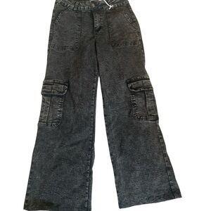 Wide Leg Black Jeans